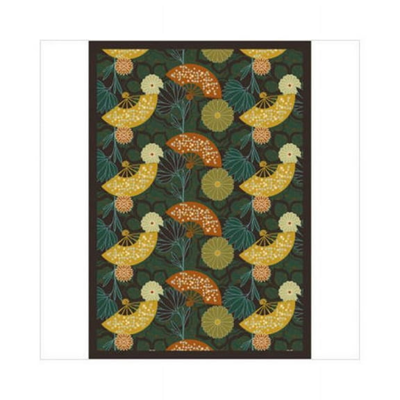 Pacific Rim Teal 5 ft.4 in. x 7 ft.8 in.  WearOn Nylon Machine Tufted- Cut Pile Nature Rug
