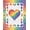 Rainbow Multicolor, Pattern 2, variant on ODIKA Lettering With Floral Accents And Banded Stripe Border Pride Rainbow Welcome for Dorm Room, Small Living Apartment, Stain Resistant Low Profile