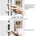 thumbnail image 3 of Cerradura de seguridad CHAO para niños blanca para refrigerador y congelador, 3 of 5