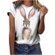 thumbnail image 4 of Tops de moda para mujer, divertidas camisetas informales holgadas con estampado, blusa, camisa estampada Fridja bn2012, 4 of 9