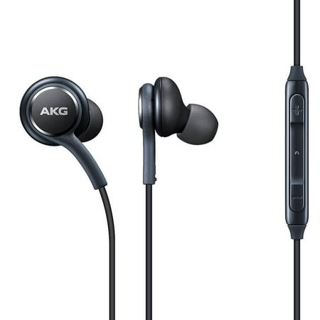 Akg K701 Headphones - Genuine Black AKG Samsung Earphones Headphones Headset Handsfree For Samsung Galaxy S8 / S8 Plus+ / Note 8 with extra Earjels (No Retail Packaging)