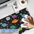thumbnail image 4 of Long Mouse Pads for Desk,Black Dinosaurs Speech Bubbles Pattern Desk Mats on Top Of Desks, Desk Mouse Pad Extra Large with 3mm Non-Slip Base and Stitched Edge for Gaming,Office,Work,Home 31.5"x15.7", 4 of 6