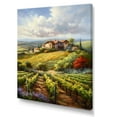 thumbnail image 2 of Designart "Fluid Art Vineyard Charm II" Vineyard Canvas Art Print, 2 of 7