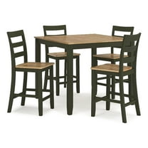 Ashley Furniture Gesthaven Green Counter Height Dining Table Set - Set of 5