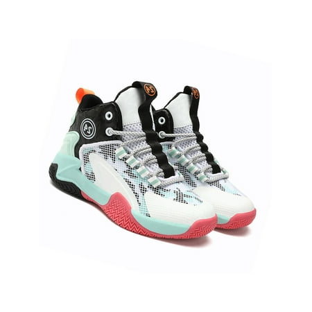 

Crocowalk Boys Non-Slip Durable Mid Top Athletics Breathable Round Toe Trainers Jogging Lightweight Lace-up Sneakers