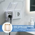 thumbnail image 4 of Uxcell 4.41 x 3.9 x 1.65 Inch Outlet Cover Box, Transparent Brown, 4 of 7