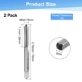 thumbnail image 3 of Uxcell 2-Pack M6x0.75mm Punta de rosca métrica, acero de alta velocidad, longitud de 70mm, herramienta de roscado de hilo recto de mano derecha, 3 of 7