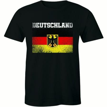 Deutschland Herren Altdeutsch mit Wappen Schwarz Germany Men's T-Shirt