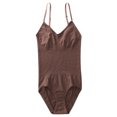 thumbnail image 7 of JGGSPWM Shapewear, Bodysuit for Women, Tummy Control Bodysuit with Adjustable Straps, Solid Color Seamless Body-Shaper Brown XXL, 7 of 7