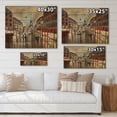 thumbnail image 4 of Designart 'Quiet Rainy Street In Gray Eiffel Tower Paris' Traditional Print on Natural Pine Wood, 4 of 5