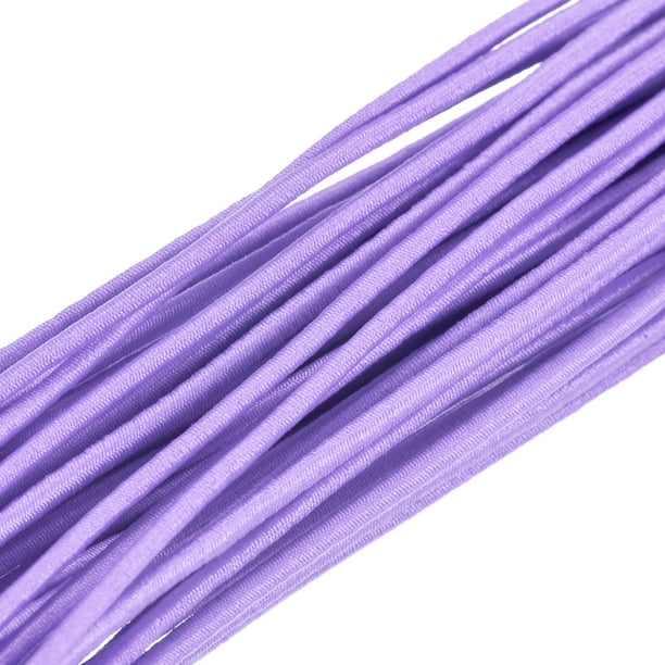 Unique Bargains Elastic Cord Stretchy String 2mm 49 Yards Light Purple For Crafts, Bracelets, Necklaces, Beading
