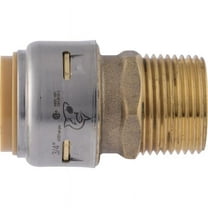 SharkBite Max 3/4 Inch MNPT Adapter, Push to Connect Brass Plumbing Fitting, PEX Pipe, Copper, CPVC, PE-RT, HDPE, UR134A