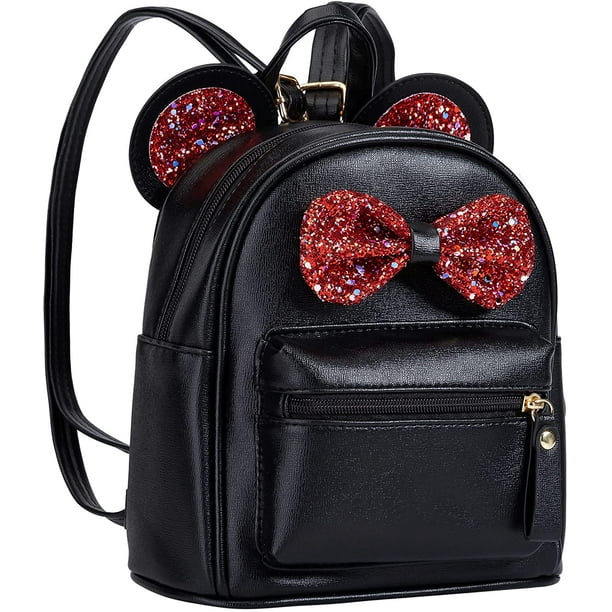 Cutest Cartoon Toddler Sequin Bow Mouse Ears Bag Mini Travelling