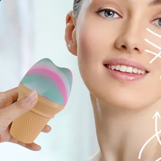 Boreal Craft Ice Pack Silicone Ice Grid Face Facial Ice Stick Roller Face And Eye Ice Pack Steel Ice Cubes Small Ice Trays Silicone Ice Holder Small Freezer Pack Silicone Storage Tray Ice Cubes Trays