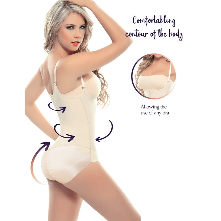 Siluet - Extra-Strength Compression Thong Shapewear with Latex