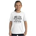 thumbnail image 4 of Life Flower Love Honey Inspiration Girls Kids T Shirt Tees Teen Brisco Brands L, 4 of 6
