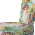 thumbnail image 4 of Designart "Pop Art Palm Trees III" Multi-Color Floral Upholstered Accent Chair - Traditional Arm Chair For Living Room, 4 of 5