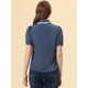 thumbnail image 4 of INSPIRE CHIC Blusa De Trabajo De Manga Corta Con Cuello Abullonado Y Cuello Peter Pan Para Mujer Gris azulado M, 4 of 5