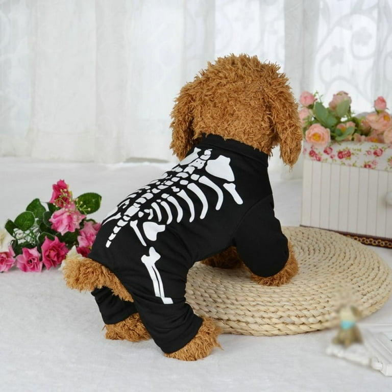 Halloween Costume Dog Skeleton Sweater Dog Cat Skeleton