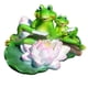 thumbnail image 1 of Estatua , Libros de Lectura, Estatua de Jardín de Resina , Puede Flotar Agua, Bonita Decoración para Jardín, Patio, Estilo1 perfecl escultura de figura de rana, 1 of 7