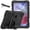 Black, variant on Shockproof Colorful Silica Gel + PC Protective Case with Holder & Shoulder Strap For Samsung A7 /