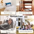 thumbnail image 6 of Cot Sheet 31" x 75" x 9" Narrow Twin Size - 2 Piece Cot Fitted Sheet - RV Bunk/Camp Bunk/Guest Beds/Army Cots/Trifold Mattress, Light Blue Solid, 6 of 7