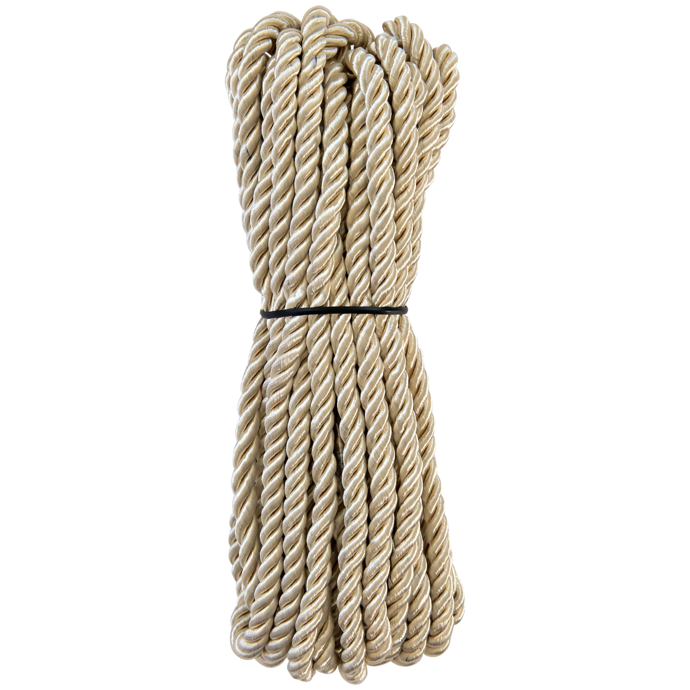Simplicity Cream 3/16" Rayon Twist Cording Trim, 6 Yards