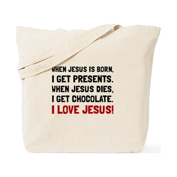 CafePress - Love Jesus Tote Bag - Unisex Canvas Tote Bag, Beige, 1-Piece