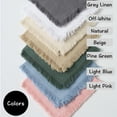 thumbnail image 4 of Urby Eco Hanky 10x10in Reusable Linen/cotton Napkins (with Rustic Fringe)Beige, 4 of 6