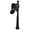 Bronze, variant on E1 Economy Mailbox Locking Insert System with Fluted Base & Ball Finial, Black