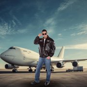 Underwraps Flying High Jet Pilot Adult Costume Bomber Jacket-XX-large
