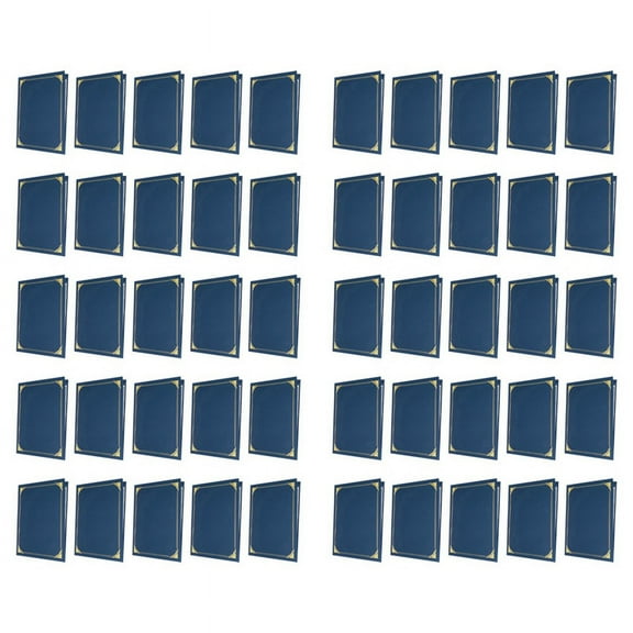 Certificate Holders, 50 Packs Diploma Holders, Certificate Covers with Gold Foil Border for Letter Size 8.5x11 Inch