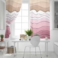 thumbnail image 5 of Fsddascl Pink Ombre Stripe Blackout Curtains for Bedroom/Living Room, Thermal Insulated Kitchen Curtains, Abstract Summer Beach Coastal Grommet Darkening Window Treatment Drapes 52"x45"x2, 5 of 8