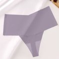 thumbnail image 4 of Yuwull Womens Sexy Ice Silk No Show Underwear Comfortable Seamless Low Waist Underwear Hollowed Out Panties Briefs, 4 of 6