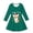 Green, variant on Girls Christmas Long Sleeve Dress, Kids Cute Christmas Funny Print A-Line Swing Dress, Fall Winter Holiday Party Casual Princess Dress for Little Girls(Red4,4-5 Years)