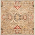 thumbnail image 1 of Safavieh Antiquities Collection AT830A Handmade Traditional Oriental Beige and Multi Wool Square Area Rug (6' Square), 1 of 4