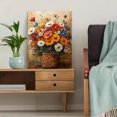 thumbnail image 5 of Qisvanset 12x16 Inch 2D Flat Framed Canvas Art, Cream Blue Vintage Butterfly Floral Boho Bedroom Home Wall Art, 5 of 5