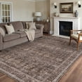 thumbnail image 5 of BERTHMEER 9'x12' Area Rugs for Living Room Bedroom Office Dining Room Kitchen Farmhouse Oriental Rugs Non Slip Vintage Traditional Rugs Carpets,Red Brown, 5 of 7
