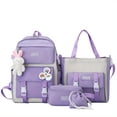 thumbnail image 1 of Juego De Mochila Kawaii De 4 Piezas, Mochila Para Estudiantes, Bolso De Mano, Estuche Para Lápices Y Monedero De Almacenamiento Con Cordón, 1 of 4