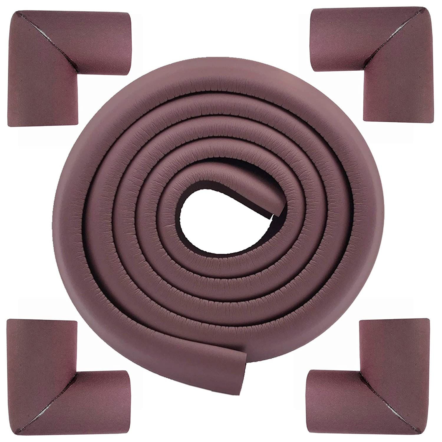 6.5Ft L Shape Extra Thick Soft Strip Baby Safety Foam Bumper Guard