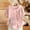 Pink, variant on HOMBOM Plus Size Tops for Women Spring Button Floral Short Sleeve Boho Black Crewneck Womens T Shirts Cotton Linen