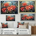 thumbnail image 4 of Designart "Stained Glass Poinsettia Beauty II" Floral Floater Framed Canvas Art Print, 4 of 7