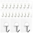 thumbnail image 3 of PBPBOX 20pcs Self Adhesive Utility Hooks Heavy Duty Transparent Plastic Repeatable Use Hooks for Laundry, 3 of 8