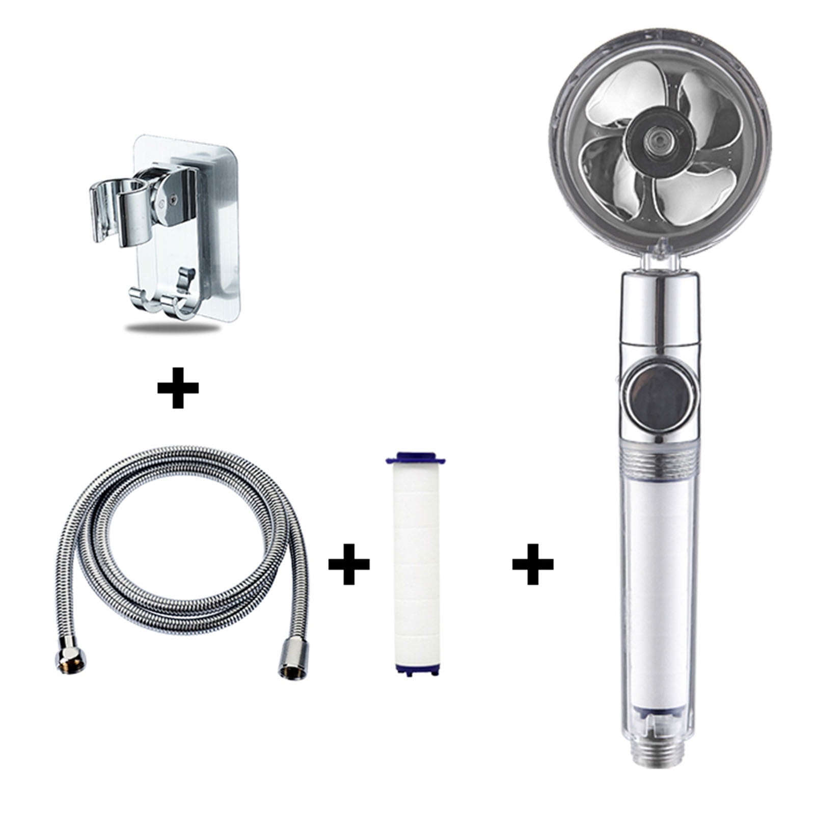 Giftesty Turbo Spa Shower Head Hydro Jet Vortex Shower Head High