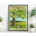 thumbnail image 1 of Pera Print Retro Style Travel Poster, Connecticut, Vintage Rustic Poster Print, Home Office wall Decoration, Connecticut State Map Poster, Unframed Poster Print - 16*24 inches, 1 of 4