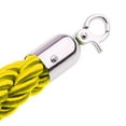 thumbnail image 2 of Barrier Rope Crowd Control Stanchion Queue Twisted Rope with Hooks Yellow, 2 of 8