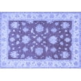 thumbnail image 1 of Ahgly Company Machine Washable Indoor Rectangle Oriental Blue Traditional Area Rugs, 5' x 7', 1 of 4
