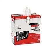 Brawny Industrial Lightweight Shop Towel 9 1/10" x 12 1/2", White, 200/Box
