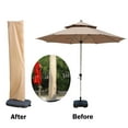 thumbnail image 6 of CarpNettore Patio Umbrella Cover Parasol Cover Dustproof Practical Protection Waterproof for Khaki 267cmx59cm, 6 of 9