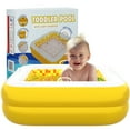 thumbnail image 5 of Inflatable Baby Pool Bathtub & Ball Pit for Toddlers, 34" Orange Burst - Blow up Kid Pool, 5 of 7